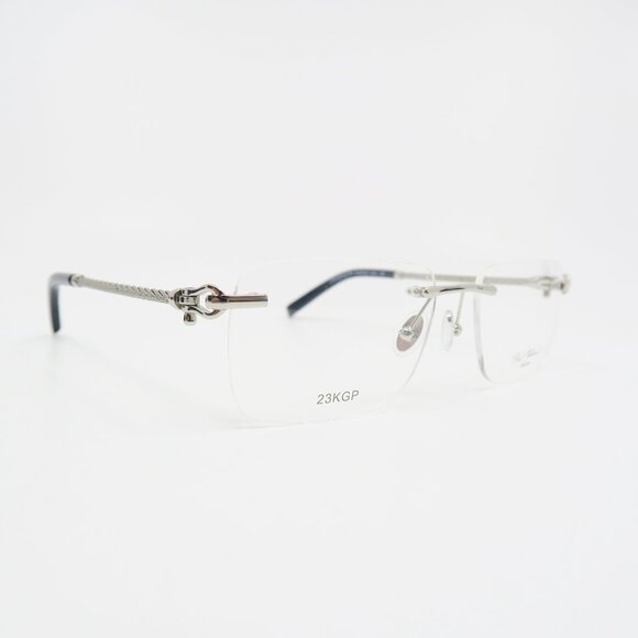 Paul Vosheront PV 3634 C1 23K Gold Plated Silver, Rimless, New Eyeglasses. - Picture 4 of 13